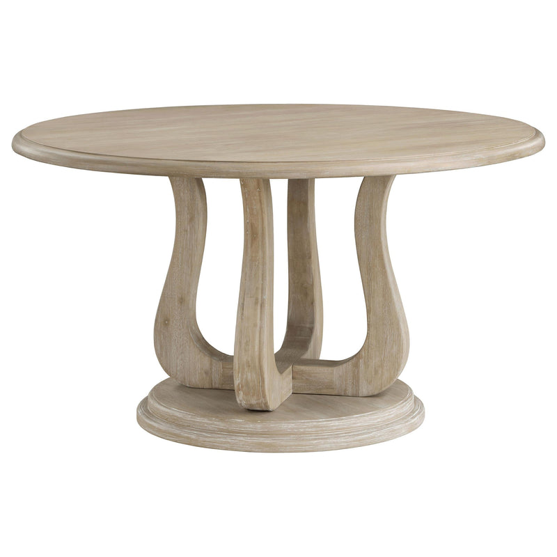 Trofello 5-piece Round Dining Table Set White Washed - 123120-S5