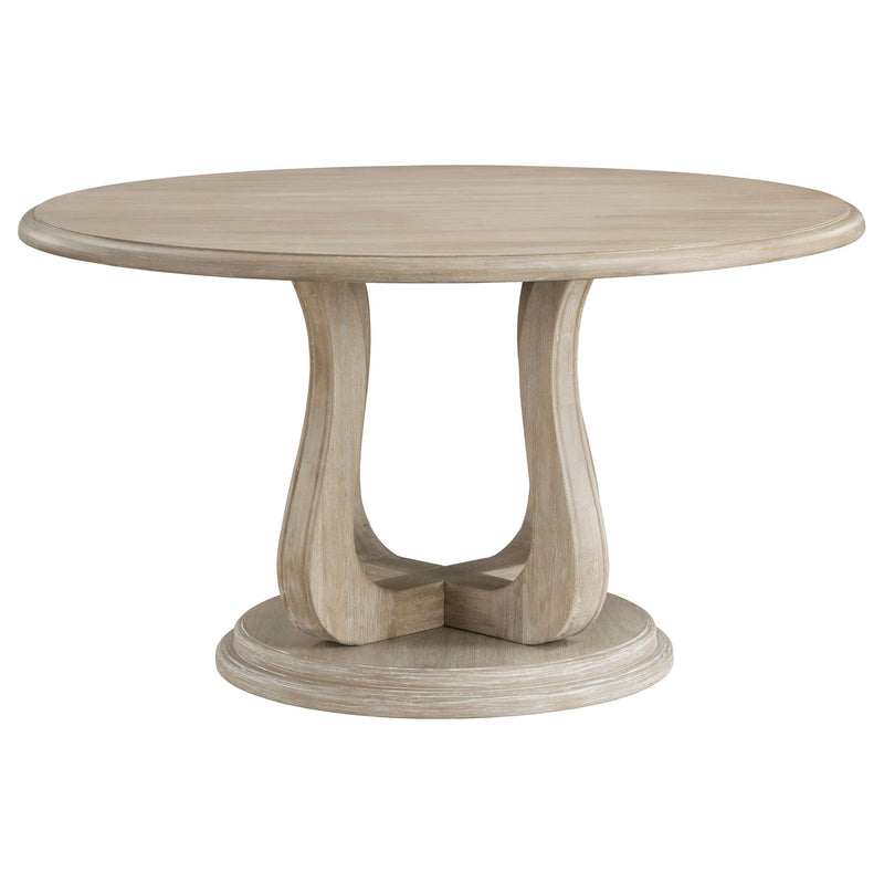 Trofello 5-piece Round Dining Table Set White Washed - 123120-S5