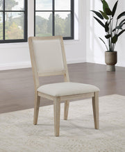 Trofello Cushioned Dining Side Chair White Washed (Set of 2) - 123122