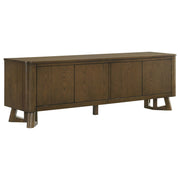 Trotter 71-inch 4-Door Wood TV Stand Media Console Brown - 720133