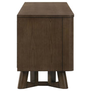Trotter 71-inch 4-Door Wood TV Stand Media Console Brown - 720133