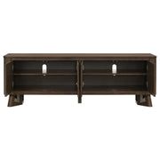 Trotter 71-inch 4-Door Wood TV Stand Media Console Brown - 720133