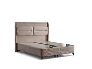 Truva Storage Bed With Headboard - Queen in Beige - 200-ELIF-150-EY236-SB
