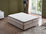 Truva Storage Bed With Headboard - Queen in Beige - 200-ELIF-150-EY236-SB