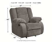 Tulen Gray Reclining Living Room Set - DMV Furniture