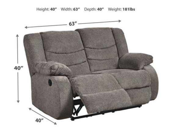 Tulen Gray Reclining Living Room Set - DMV Furniture