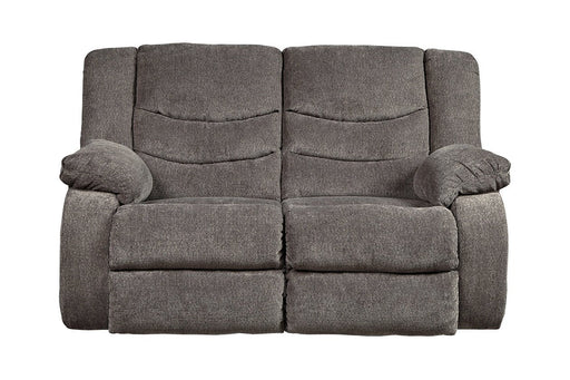 Tulen Gray Reclining Loveseat - DMV FurnitureLoveseat