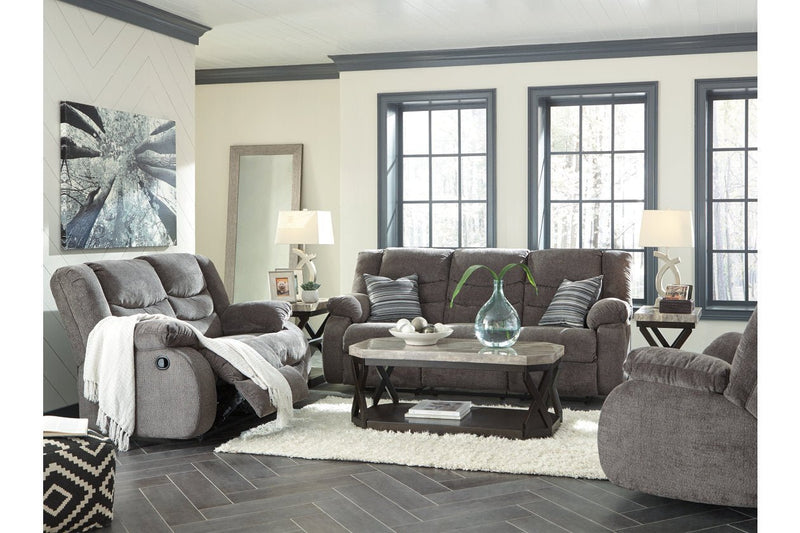 Tulen Gray Reclining Sofa - DMV FurnitureReclining Sofa