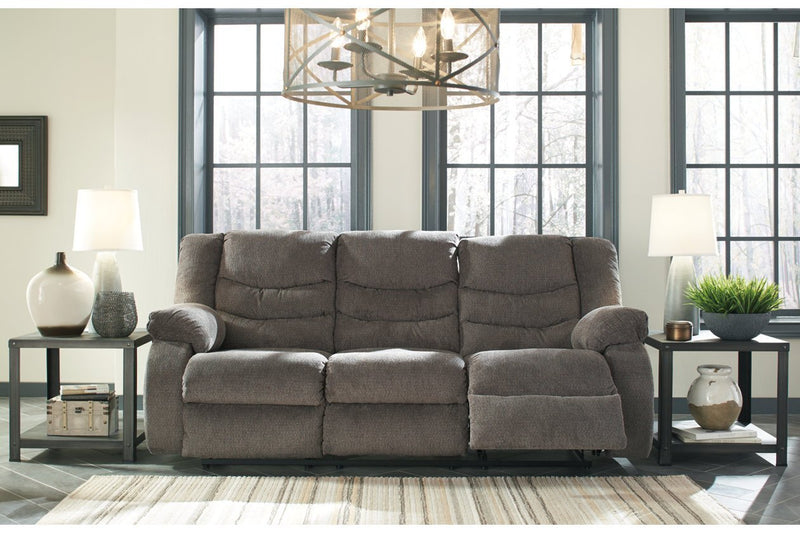 Tulen Gray Reclining Sofa - DMV FurnitureReclining Sofa