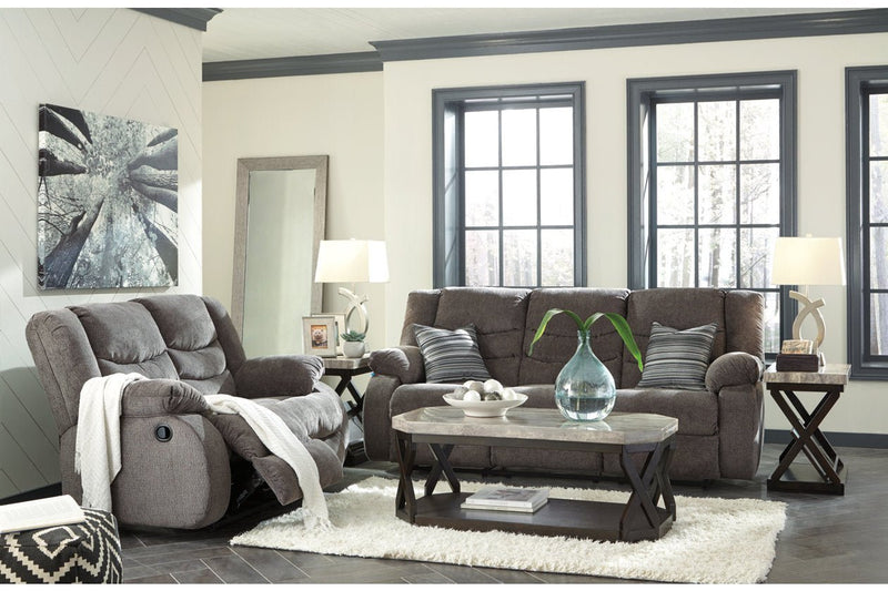 Tulen Gray Reclining Sofa - DMV FurnitureReclining Sofa