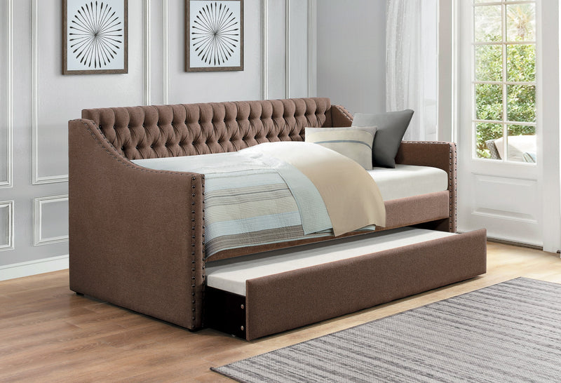 Tulney Brown Daybed with Trundle - DMV FurnitureDaybed