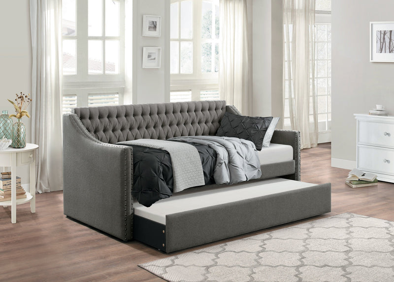 Tulney Dark Gray Daybed with Trundle - DMV FurnitureDaybed