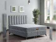 Turquaz Storage Bed With Headboard - Twin in Grey - 200-ELIF-TUR-E-Y-228-90-TWIN