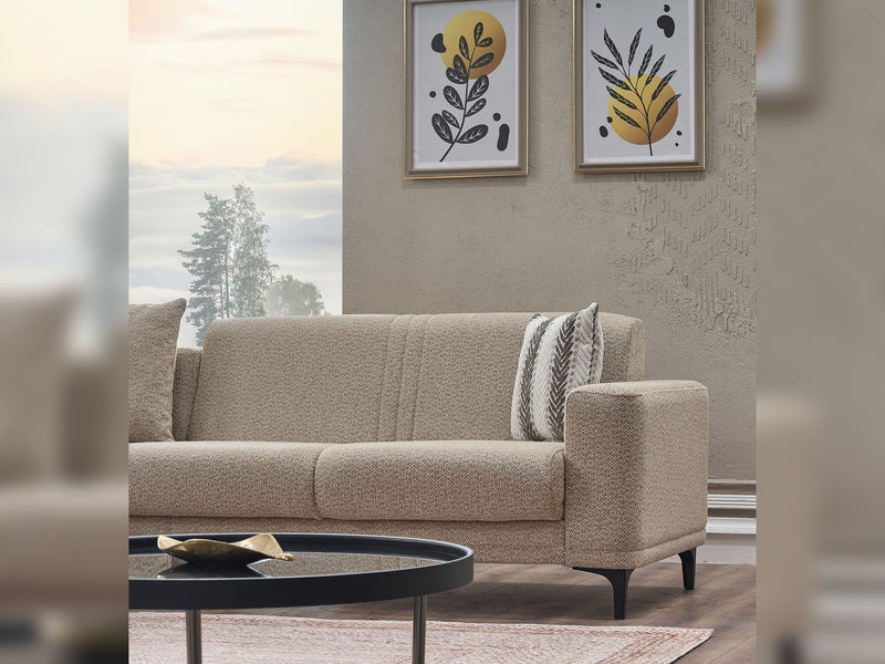 Twist Sectional Sofa in Beige - 200-SER-TWI-PINAR07-S