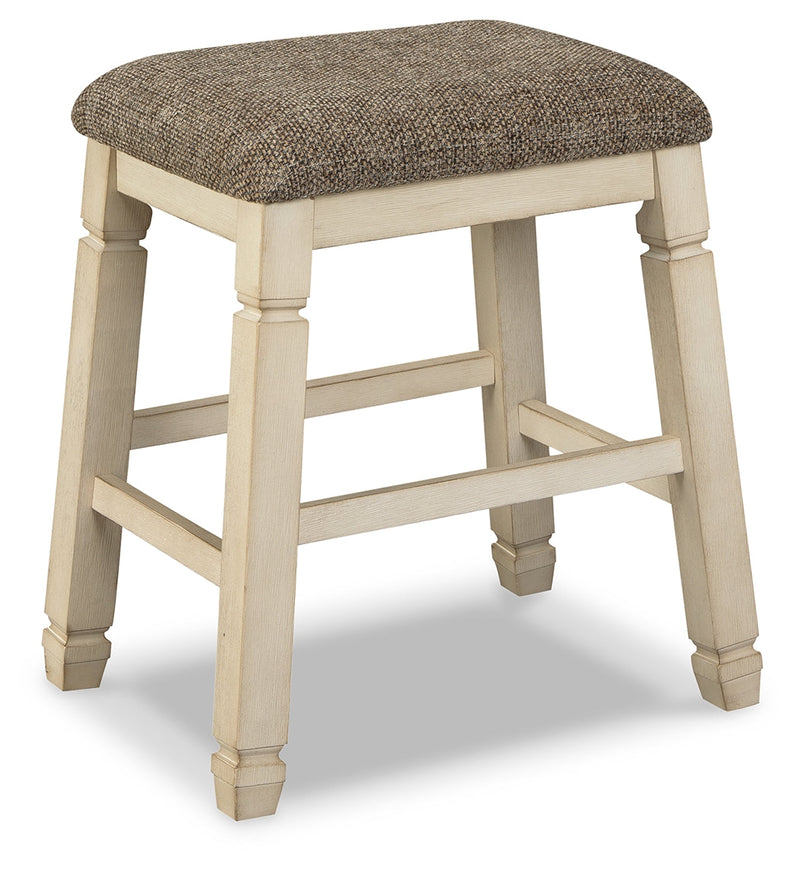 Two-tone Bolanburg Counter Height Dining Table and 4 Barstools - PKG014019
