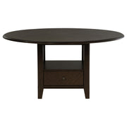 Twyla 5-piece 60-inch Round Wood Dining Table Set Dark Cocoa - 115100-S5