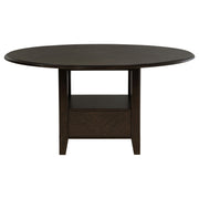 Twyla 5-piece 60-inch Round Wood Dining Table Set Dark Cocoa - 115100-S5