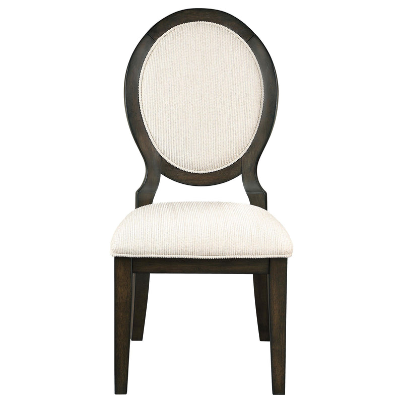 Twyla 5-piece 60-inch Round Wood Dining Table Set Dark Cocoa - 115100-S5