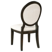 Twyla 5-piece 60-inch Round Wood Dining Table Set Dark Cocoa - 115100-S5