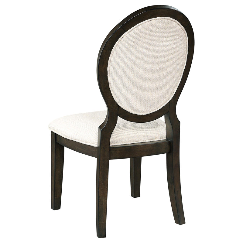 Twyla 5-piece 60-inch Round Wood Dining Table Set Dark Cocoa - 115100-S5