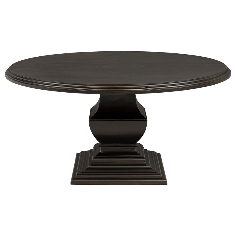 Twyla 60-inch Round Wood Dining Room Table Dark Cocoa - 109230
