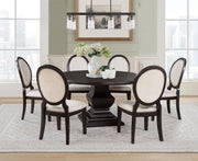 Twyla 60-inch Round Wood Dining Room Table Dark Cocoa - 109230