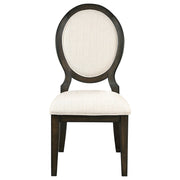 Twyla 7-piece Round Wood Dining Room Table Set Dark Cocoa - 109230-S7