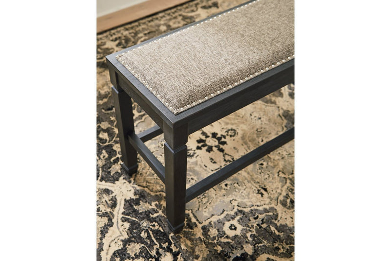 Tyler Creek Antique Black Counter Height Dining Bench - DMV FurnitureAccent Bench