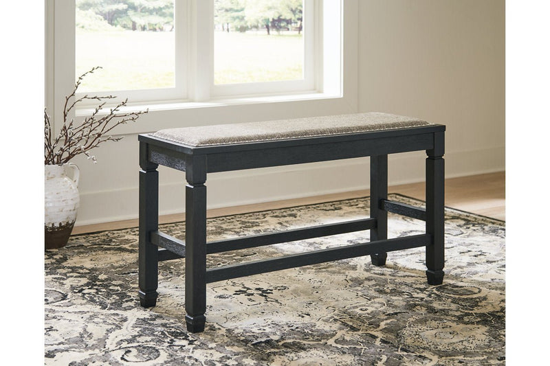 Tyler Creek Antique Black Counter Height Dining Bench - DMV FurnitureAccent Bench