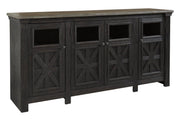 Tyler Creek Black/Gray 74" TV Stand - W736-68 - DMV Furniture