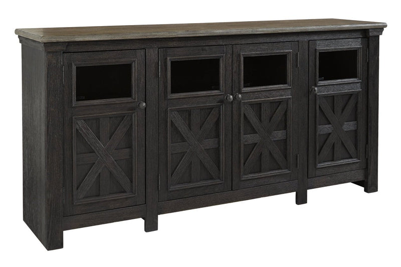 Tyler Creek Black/Gray 74" TV Stand - W736-68 - DMV Furniture