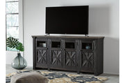 Tyler Creek Black/Gray 74" TV Stand - W736-68 - DMV Furniture