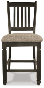 Tyler Creek Black/Gray Counter Height Dining Table and 2 Barstools - D736D14