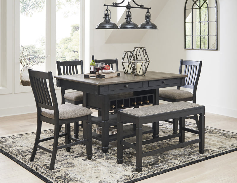 Tyler Creek Black - Gray Counter Height Set - DMV FurnitureCounter Height Set