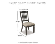 Tyler Creek Black/Grayish Brown Dining Chair (Set of 2) - D736-01X2