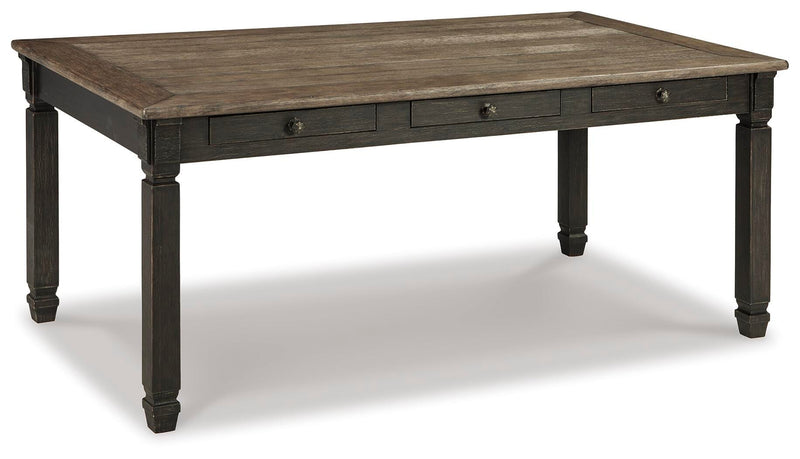 Tyler Creek Black/Grayish Brown Dining Table and 4 Chairs - D736D12