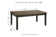 Tyler Creek Black/Gray Dining Table - DMV FurnitureDining Table