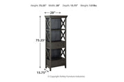 Tyler Creek Black/Gray Display Cabinet - DMV FurnitureCabinet