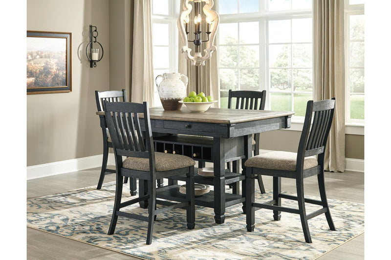 Tyler Creek Black/Grayish Brown Counter Height Bar Stool (Set of 2) - DMV FurnitureBarstool