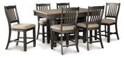 Tyler Creek Black/Grayish Brown Counter Height Set - DMV FurnitureCounter Height Set