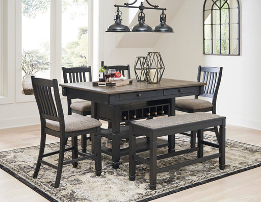 Tyler Creek Black/Grayish Brown Counter Height Set - DMV FurnitureCounter Height Set