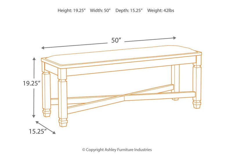 Tyler Creek Black/Grayish Brown Dining Bench - DMV FurnitureAccent Bench