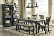 Tyler Creek Black/Grayish Brown Rectangular Dining Set - DMV FurnitureDining Room Set