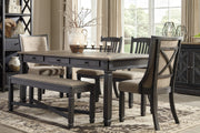 Tyler Creek Black/Grayish Brown Rectangular Dining Set - DMV FurnitureDining Room Set