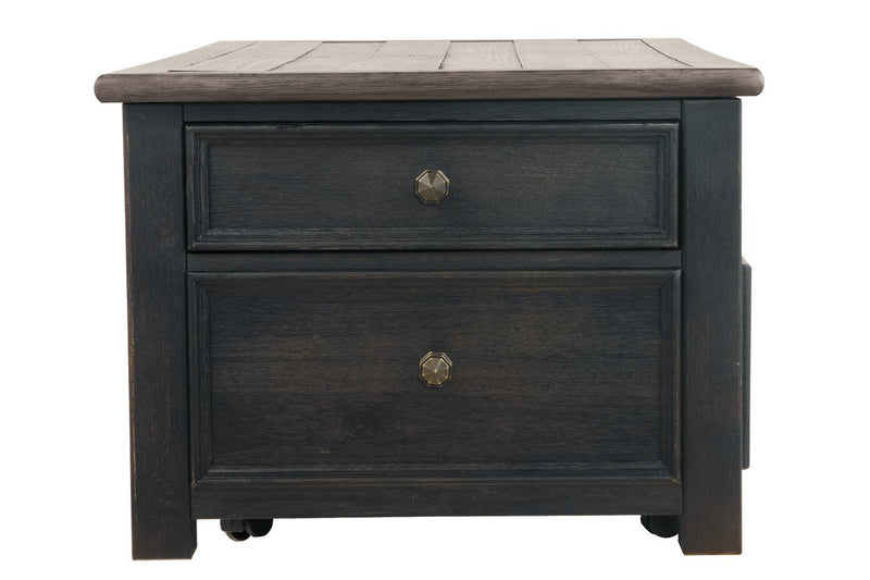 Tyler Creek Grayish Brown/Black Coffee Table with Lift Top - DMV FurnitureCoffee Table