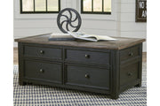 Tyler Creek Grayish Brown/Black Coffee Table with Lift Top - DMV FurnitureCoffee Table