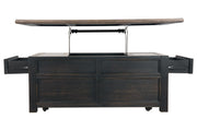 Tyler Creek Grayish Brown/Black Coffee Table with Lift Top - DMV FurnitureCoffee Table
