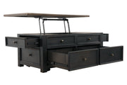 Tyler Creek Grayish Brown/Black Coffee Table with Lift Top - DMV FurnitureCoffee Table