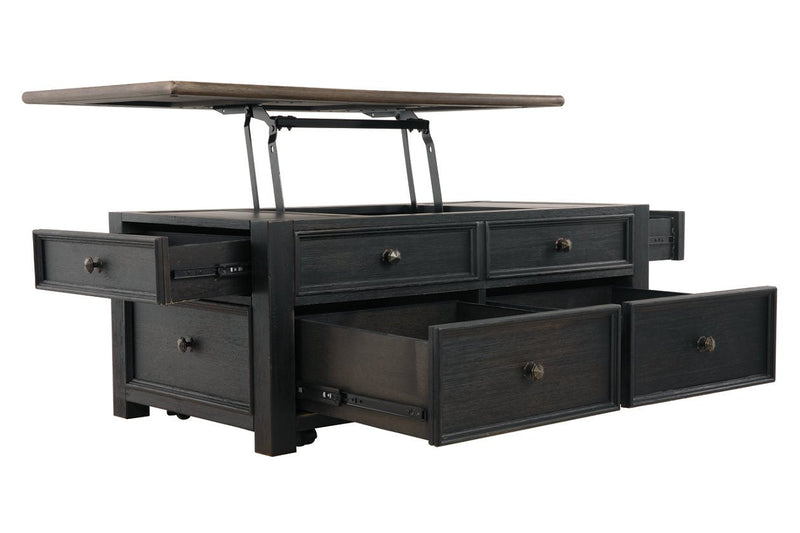 Tyler Creek Grayish Brown/Black Coffee Table with Lift Top - DMV FurnitureCoffee Table