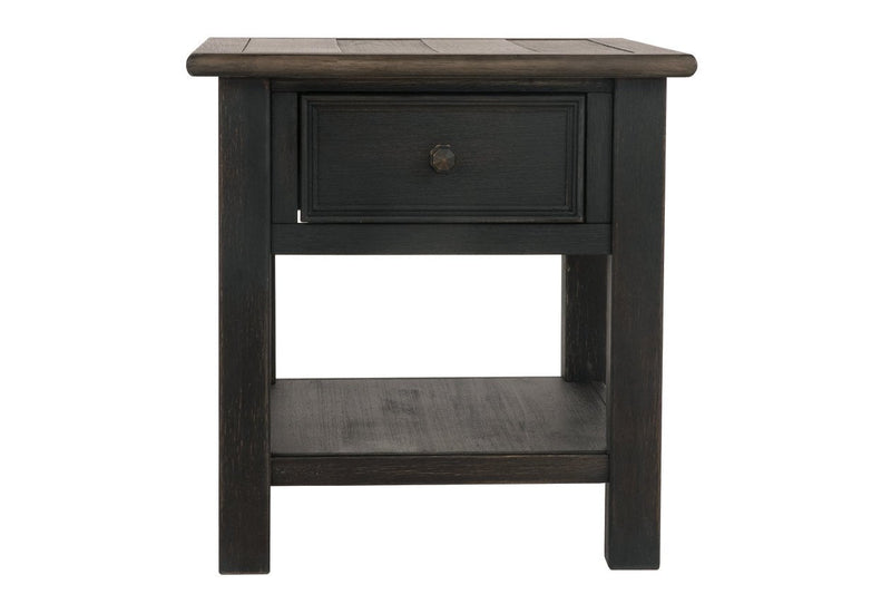 Tyler Creek Grayish Brown/Black End Table - DMV FurnitureEnd Table